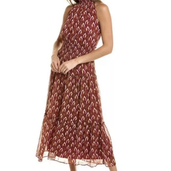 NEW TAYLOR Halter Tiered Maxi Dress Size 4 - Picture 1 of 10